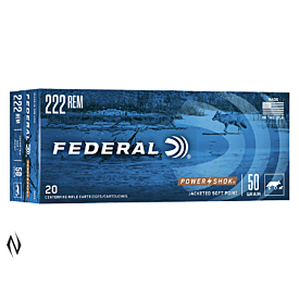 Federal 222 Rem 50Gr Sp Power-Shok