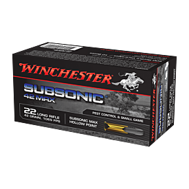 Winchester Subsonic Max 22Lr 42Gr Hp 50Pk