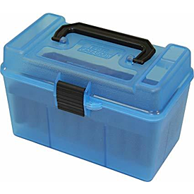 Mtm - 50 Round Ammo Box Deluxe 22-250 - Blue