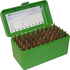 Mtm - 50 Rd Ammo Box Green Med 243-308-22-250