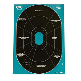 Allen - Girls With Guns - 5Pk - Splash Adhesive Target 12 X 12 Sight In Grid
