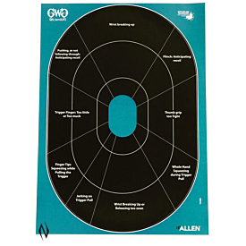Allen - Girls With Guns - 5Pk - Splash Adhesive Target 12 X 18 Hand Gun Trainer