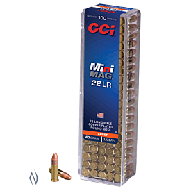 Cci 22Lr Mini Mag 40Gr Cprn Hv 100 Pkt