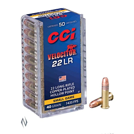 Cci 22Lr Velocitor 40Gr Hp Hv 50Pk