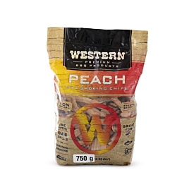 Western BBQ Wood Chips -750g - Peach
