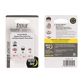 Steelie Universal Adhsv Replacement Kit/Dash Mnt+Ph Socket