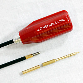 J Dewey .27 Cal & Up 36 Inch Non Coated Stainless Steel Cleaning Rod