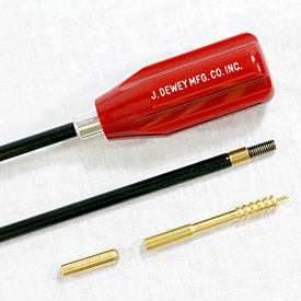 J Dewey .27 Cal & Up 44 Inch Non Coated Stainless Steel Cleaning Rod