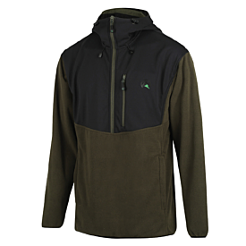 Ridgeline - Ascent Half Zip Fleece Top - Forest / Black - M