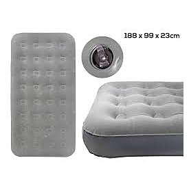Wildtrak - Twin Coil Beam Flocked Airbed 188X99X23Cm 6