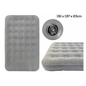 Wildtrak - Double Coil Beam Flocked Airbed 191X137X23Cm Ac Cc3007 4