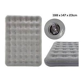 Wildtrak - Queen Coil Beam Flocked Airbed 198X147X23Cm 3